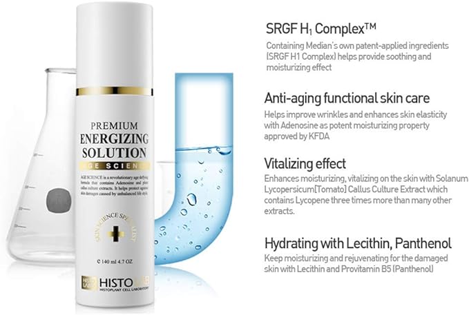 HISTOLAB Premium Energizing Solution | Anti-Aging Toner Mist/Spray | Hydrating & Vitalizing | Facial Treatment | Asian/Korean Skincare | 200ml/6.8fl.oz