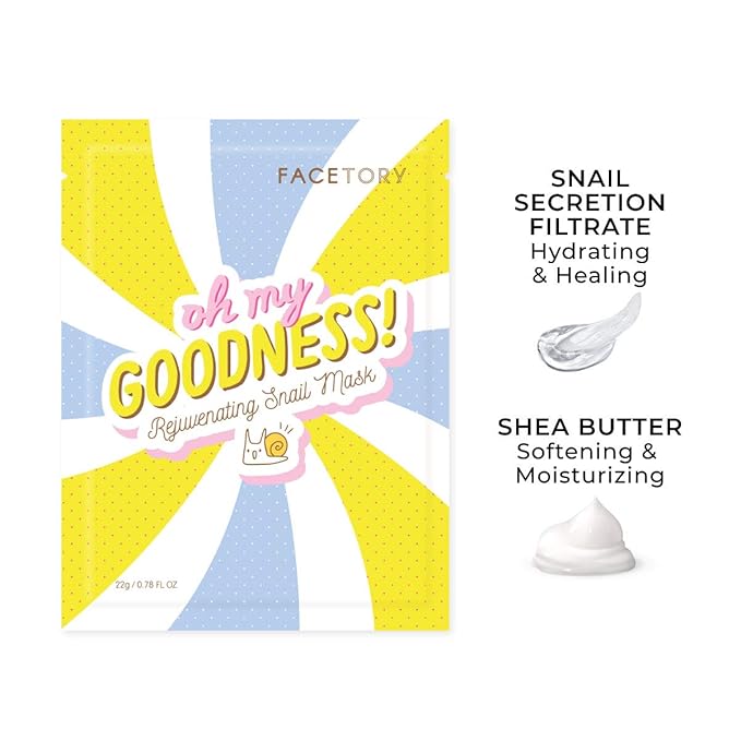 FACETORY Collection Facial Mask Set - Hydrating, Purifying, Soothing, Moisturizing, and Revitalizing - Soft, Form-Fitting Face Masks, For All Skin Types - No Sulfates No Parabens (10 pc)