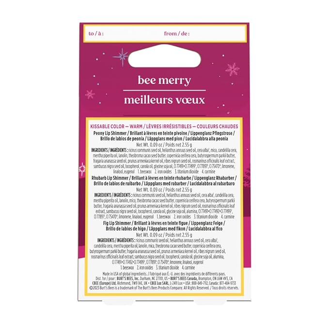 Burts Bees Kissable Color Warm Gift Set, 1 EA