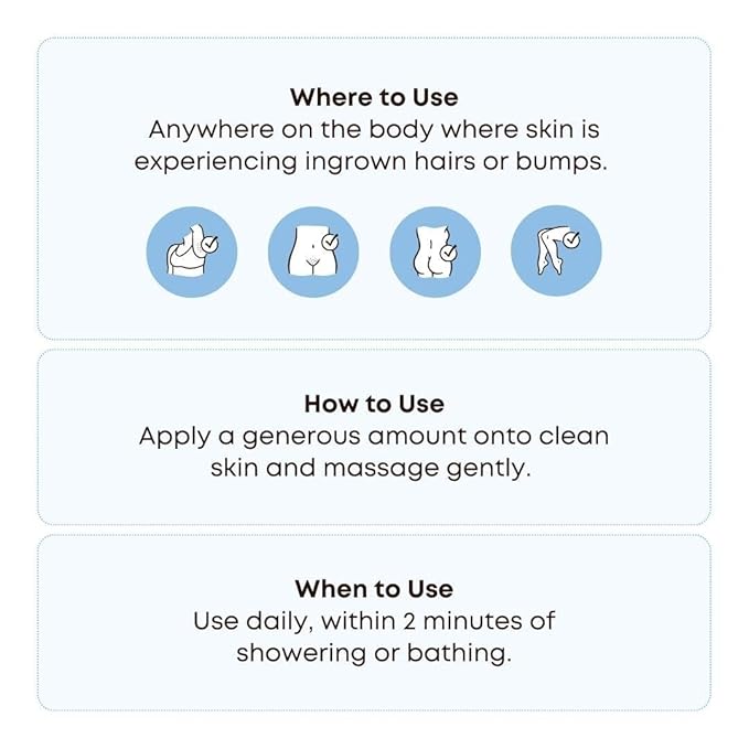 Bushbalm Ingrown Hair Oil - Helps Prevent and Repair Skin from Ingrown Hairs, Razor Burn & Underarm Bumps - Soothe Skin from Post Shave Itchiness, Irritation and Redness, 30 ml - Nude Oil
