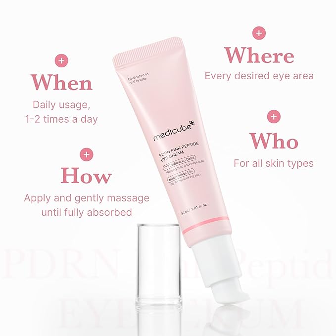medicube Booster Pro Facial Device & Eye Care Duo: Salmon DNA PDRN Pink Eye Serum and Booster Pro Pink | Retinol and PDRN For Firmer-Looking, Plumper Looking Skin and Smoother Skin