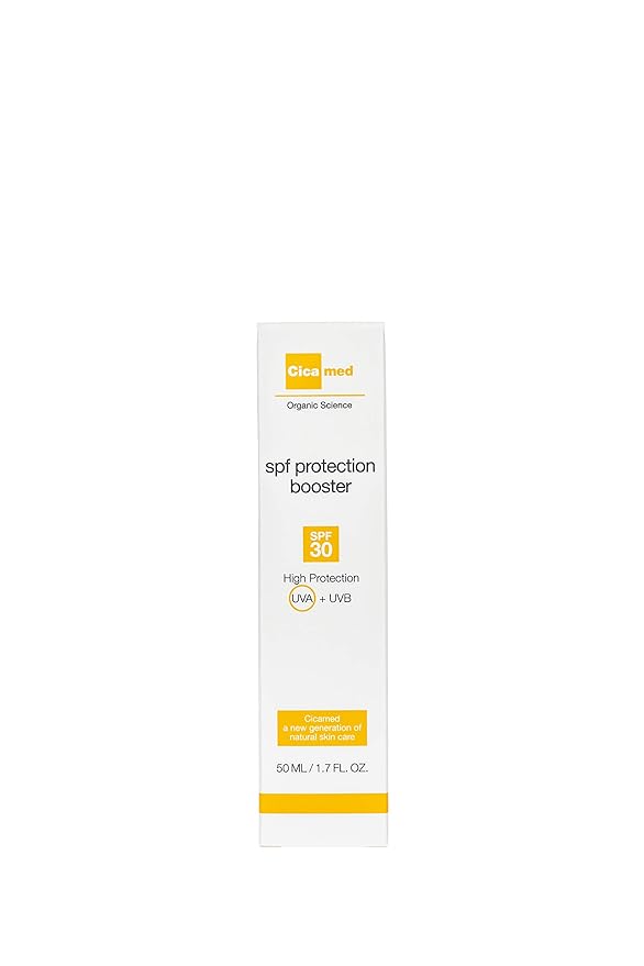 Cicamed Organic Science SPF Booster 30+ Facial Protection UVA/UVB, Anti Pollution Anti-Aging Sunscreen
