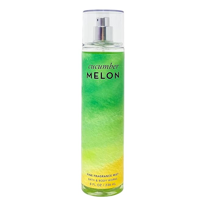 Bath & Body Works Cucumber Melon Trio Bundle - Fragrance Mist - Shower Gel - Body Lotion.