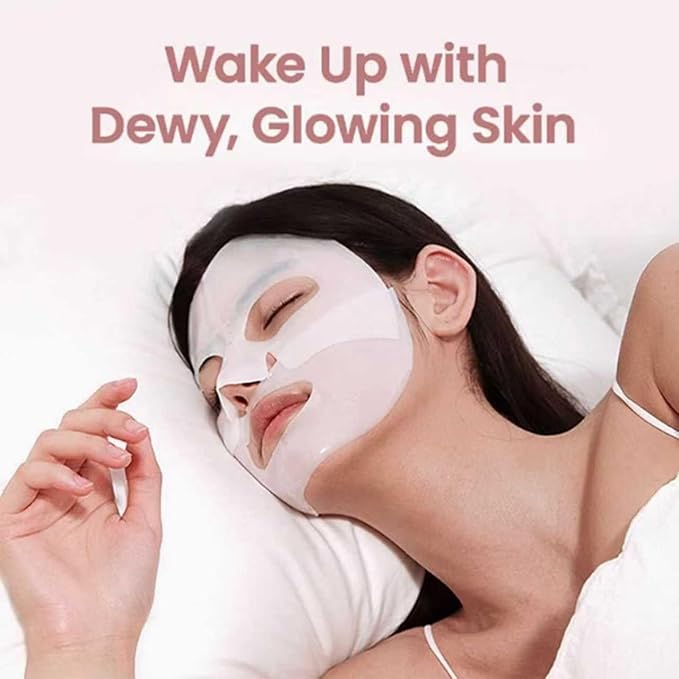 Bio-Deep Collagen Face Mask, Overnight Deeply Hydrate, Korean-style Ultimate Skincare, Suitable for Ladies' Delicate Skin Care, Pore Minimizing, Firm Skin -1.05oz (30g) x 4PCS