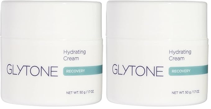 GLYTONE Hydrating cream | Face Moisturizer Cream for Women with Glycerin & Sorbitol | Soothes Dry, Sensitive Skin | Anti Aging Hydrating Face Moisturizer | Non Comedogenic |1.7 fl. Oz. (Pack of 2)
