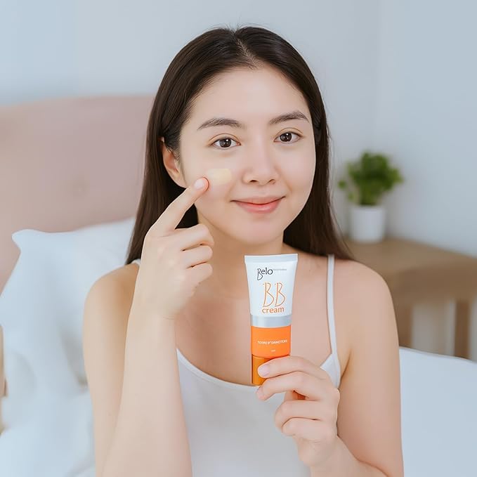 Belo Essentials Intensive BB Cream Medium Tone | Hydrating, Long-Lasting Face Makeup Primer, Concealer & Foundation | Natural Matte Finish with Medium Coverage - 50ml