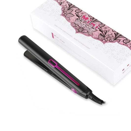 Mini Hair Straightener, Mini Flat Iron for Short Hair and Bangs, 0.7 Inch Small Flat Iron for Travel