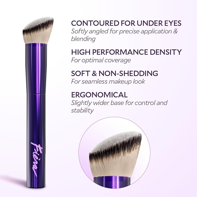 Fièra Concealer & Foundation Brush - Expert Tool for Cream & Liquid Makeup - Seamless, Even Application - Lightweight & Easy to Clean - Perfect for Use with Fièra Luxury Concealer