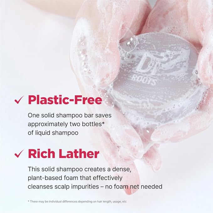 ISOI Dr. Roots Beer-Tin Solid Shampoo Bar, Nourishing & Strengthening Natural Hair Soap Bar Shampoo, with Beer Yeast & Biotin, Plastic-Free Clean Beauty, Korean Hair Care (3.52 oz, 100g)