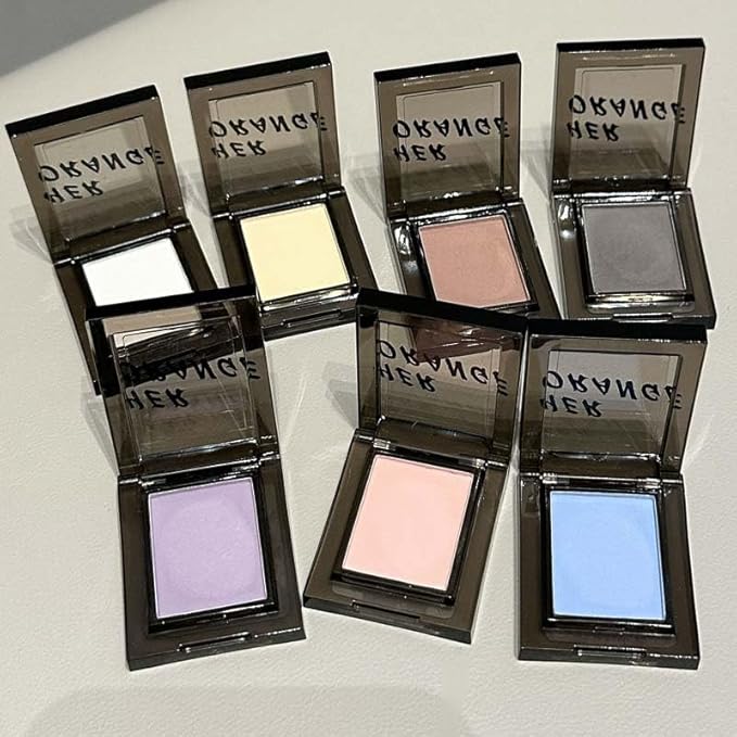 Purple Matte Eyeshadow Palette, Cool Toned Korean Eye Makeup, Ultra-Blendable, Slate Gray Purple Eye Shadow, Single Shade Metallic Pigmented Color