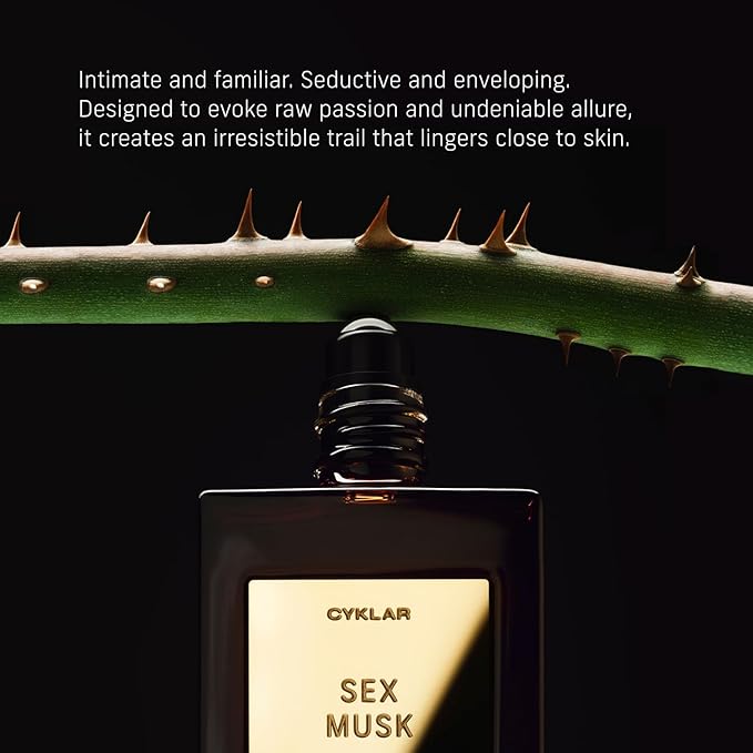 CYKLAR Perfume Oil for Skin – Sex Musk Scent – Seductive Perfume Fragrance with Rose, Tonka Bean & Musk Notes – Travel-Friendly 30ml