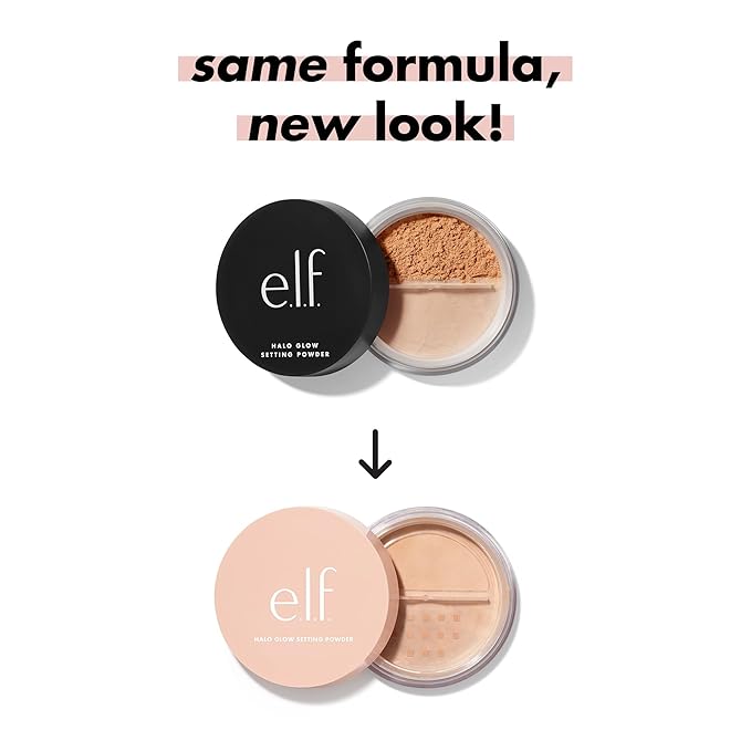 e.l.f. Halo Glow Soft Focus Setting Powder, Silky & Creates Soft Glow Without Shine, Smooths Pores & Lines, Vegan & Cruelty-Free, Medium Beige