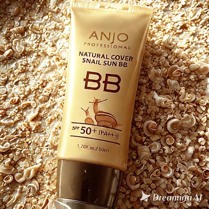 Natural Cover Snail Sun BB Cream SPF 50+PA+++ 50ml X 1EA / Makeup Base/Snail Mucus/Korean Cosmetics