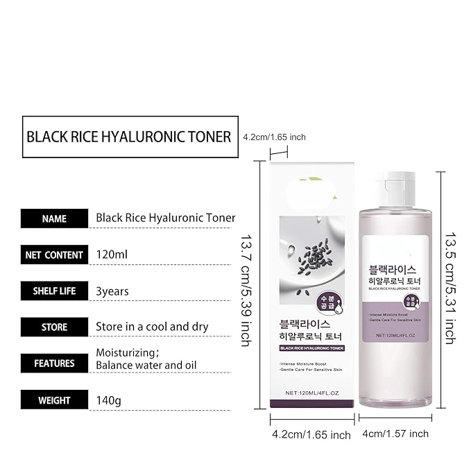 Daily Deep Hydrating Toner - Gentle Facial Essence Water, Long-Lasting Moisturizing, Soothes Dry/Tight Skin, Balances Oil(3PCS)