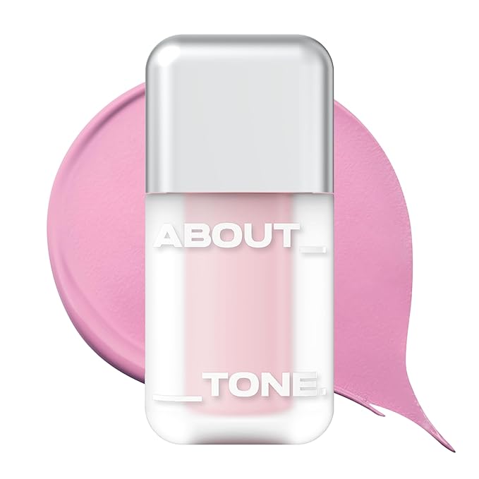 ABOUT TONE Skin Layer Fit Blusher – Semi Matte Cover Fit & Semi Glow Water Fit – High-Fitting Liquid Blush for Longwear Color, Intense Pigment, Smooth Adhesion – Korean Beauty (C02 MUTE MAUVE)