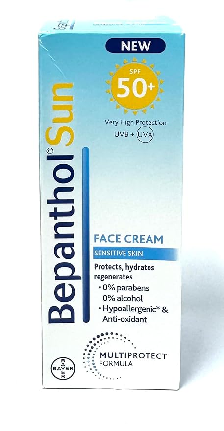 Sun Face Cream SPF 50+ for Sensitive Skin 50 ml 1.69 fl. oz.