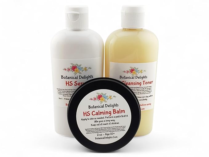 Hidradenitis Suppurativa Cleansing Toner, Healing Serum and Balm - Designed specifically to soothe and prevent HS flare-ups