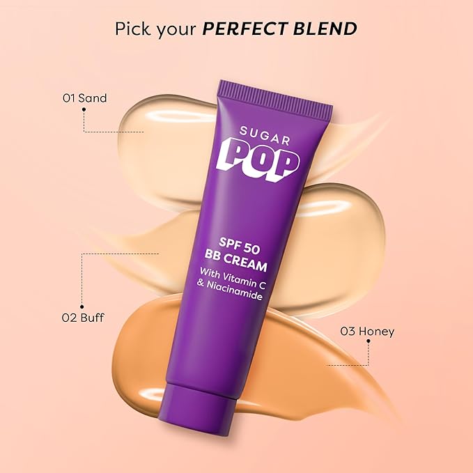 SPF 50 BB Cream with Vitamin C & Niacinamide | Matte Finish | Lightweight | 30gm