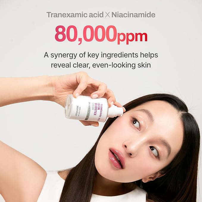 MEDITHERAPY Tranexamic Acid Skin Booster Cream 3.4 Fl Oz - 5% Niacinamide & 3% TXA Korean Face Moisturizer - Gentle Facial Serum Cream with Facial Device for Glass Skin - Radiant Complexion