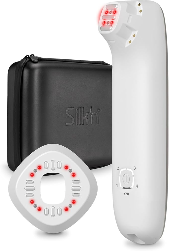 Silk’n Titan Multiplatform At-Home 3-in-1 Radio Frequency Skin Tightening Device for Face and Neck, Combines RF with Low-Level Laser Therapy & Red Light Therapy, with Thermal Sensor, Cordless