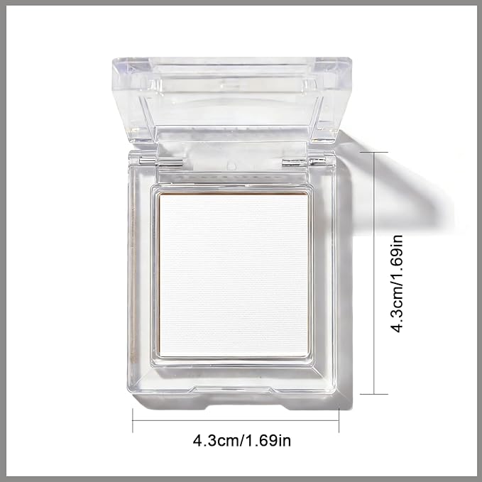 Matte Black Single Eye Shadow Palette Makeup, Neutral Powde Eye Shadow for Women, Eye Brightener Eye Shadow Primers, Monochrome Natural High Pigment Mini Eyeshadow, sombras para ojos
