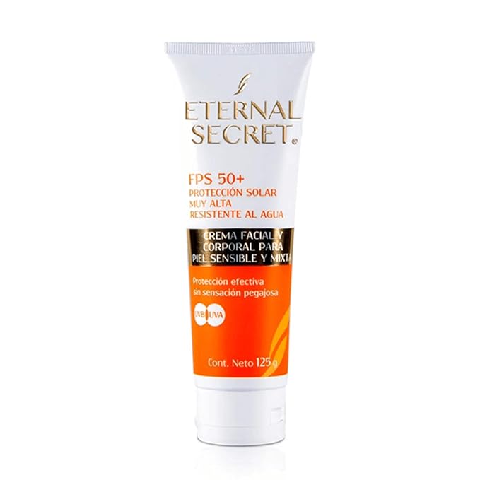 Generic: Bloqueador FPS 50+ 125gr Facial y Corporal Eternal Secret 1 Pieza
