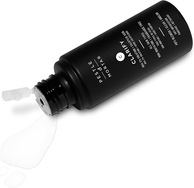 Pestle & Mortar Clarify 2% Salicylic Acid Toner, Acne Treatment and Clear Breakouts, Facial Exfoliant to removes Excess Oil, 2.7 oz