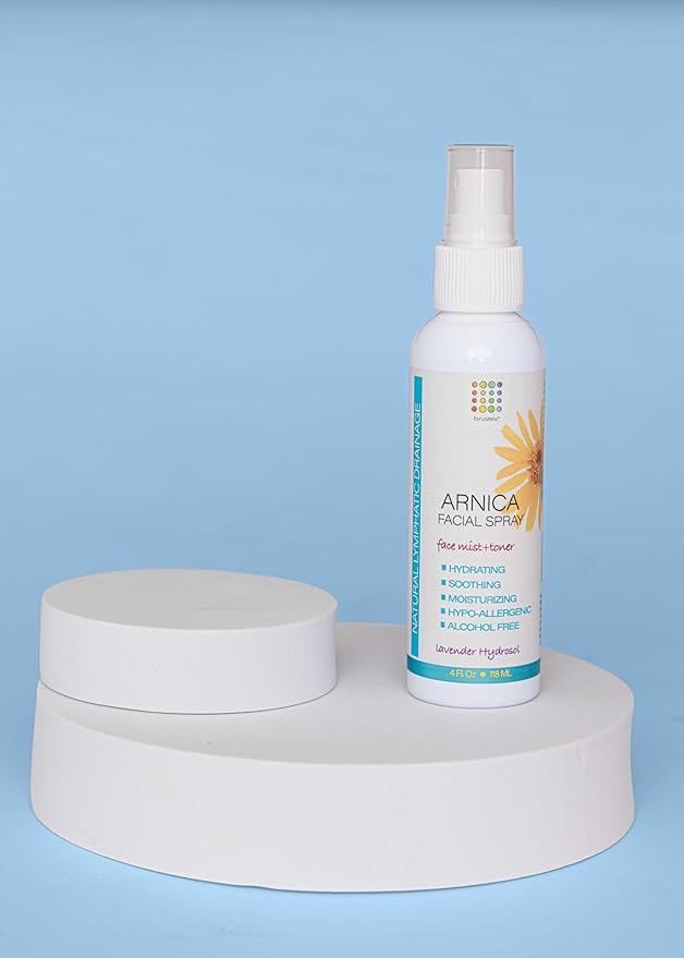 Bruizex Arnica Montana Hydrating Face Mist, Soothing & Rejuvenating Facial Spray, Face Toner for Sensitive Skin, Face Puffiness Reduction, Suitable for All Skin Types, Lavender Face Spray, 4 Fl Oz