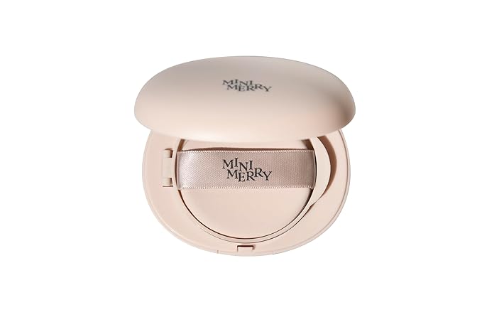 Minimerry Long Wear Cushion Foundation #13 FAIR 13 g / 0.45 oz, Matte Finish Korean Makeup, Full Coverage & Semi Matte, 5 Shades for All Skin Tones