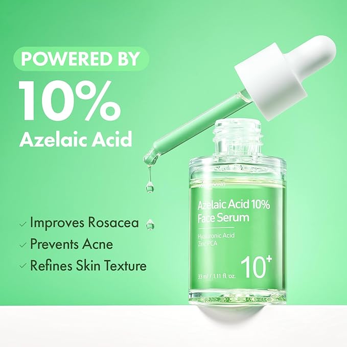 TOSOWOONG 3-Step Blemish Clear Beginner Set, Oil Cleanser and Centella Face Wash with Azelaic Acid Serum, Double Cleansing Routine with CICA for Blemish-Prone Skin, Korean Skin Care Set