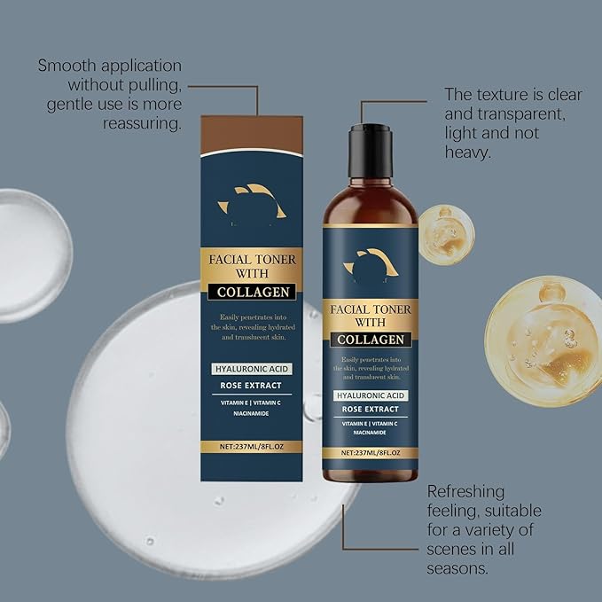 Collagen Facial Toner - Gentle Nourishing & Hydrating Daily Skincare, Designed To Boost Skin Radiance(2PCS)