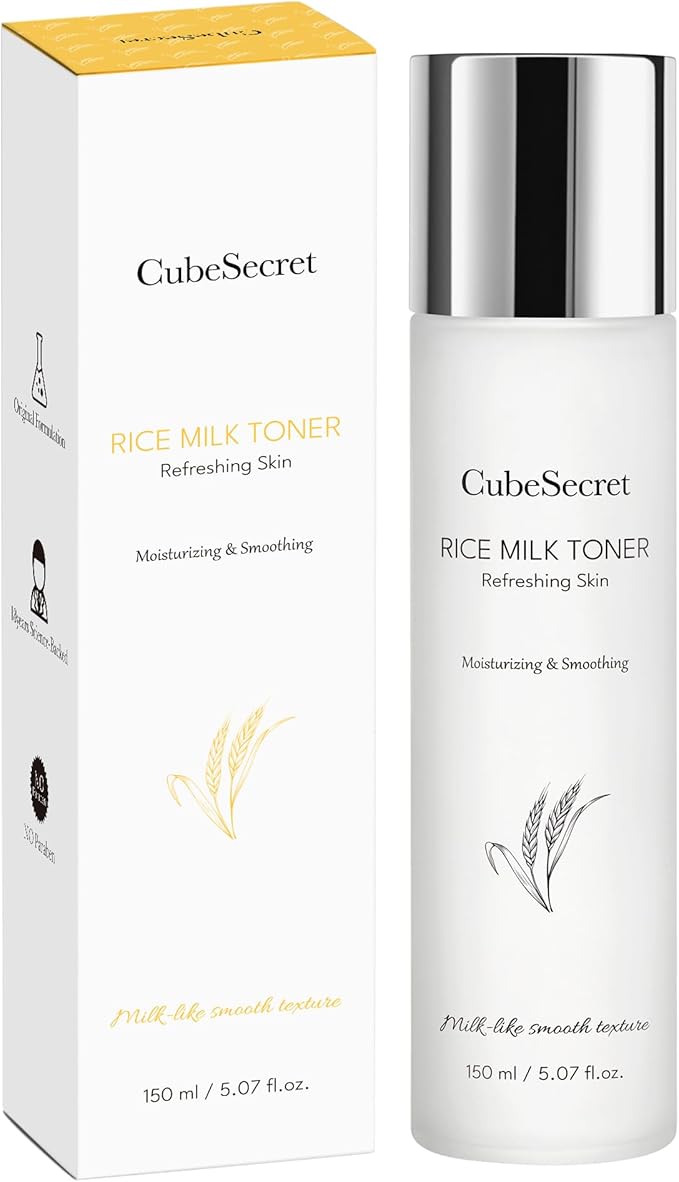 Rice Skin Toner Deep Hydrating Soothing Toner, Create Glass Skin Contains Niacinamide, Ceramides, Rice Bran Extract, Panthenol, Fragrance-Free, Cruelty-Free, Vegan, Suitable for All Skin Types