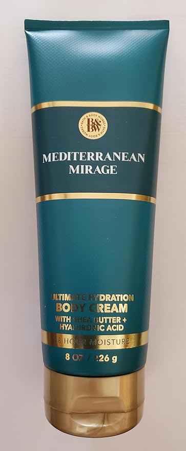 Bath & Body Works Mediterranean Mirage Ultimate Hydration Body Cream 8 Ounces Pack of 2