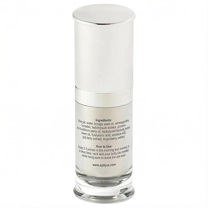 EPILYNX Face Moisturizer Lotion - Illuminating Moisturizer Face Cream for Dry & Sensitive Skin - with Hyaluronic Acid, Aloe Vera, Borage Oil & Peptides - Vegan Cruelty-Free Moisturizing Cream - 30 ml