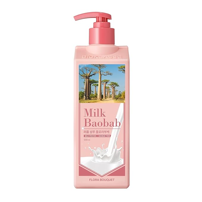 Hydrating Shampoo for Dry Hair, Nourishing Korean Hair Care, Long-Lasting Flora Bouquet Fragrance, Hydrolyzed Keratin, Paraben-Free, 16.9 fl oz