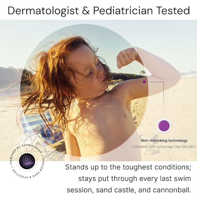 SpotMyUV UV Detection Stickers for Sunscreen with Patented Dermatrue SPF Sensing Technology, Know When to Reapply Sunscreen to Help Prevent Sunburn, 16 Count