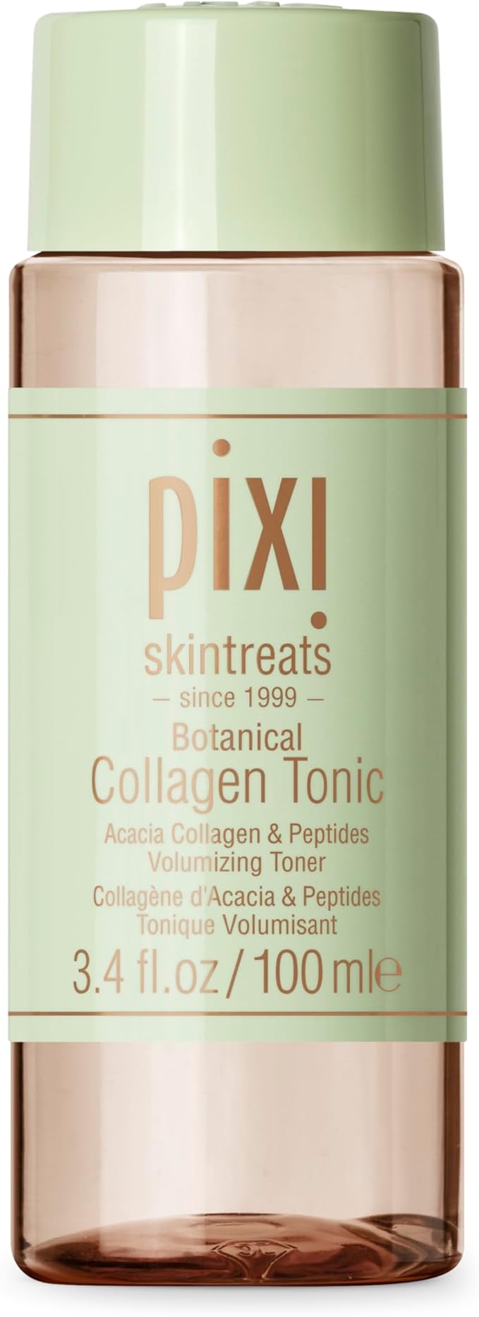Pixi Botanical Collagen Tonic, Volumizing & Hydrating Toner, Enhanced with Peptides & Botanicals to Firm & Revitalize, Alcohol-Free Daily Moisturizing Toner, 100 ml / 3.4oz
