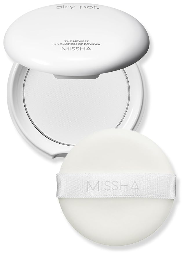 MISSHA Airy Pot Pressed Translucent Powder Pact 5g I Make Up Finishing Setting Powder For a Natural Matte Finish