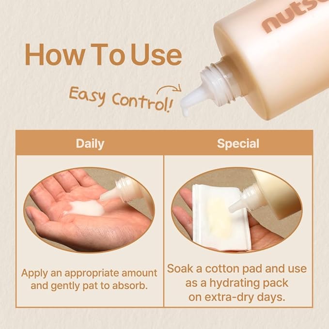 Korean Skin Care - Soy Nut Protein Hydrating Milk Toner 300ml with Amino Acids, Lightweight Moisturizing Face Toner, Milky Toner for Face Non Sticky Glow Finish, Daily Skin Toner for Women & Men