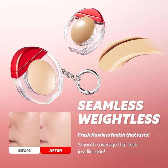 [*Mini Size*] TIRTIR Mask Fit Red Foundation | 72H Lasting Skin-Fit Korean Makeup with Skin-fit Satin Finish & Wide Shade Range, #15C Fair Porcelain, 0.34oz