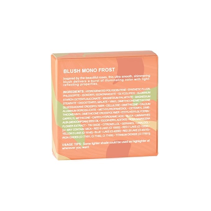 Oulac Luminous Blush Makeup Glow Coral Gold|Subtle Shimmery Creamy Powdery Blush Highlighter Cheek| Pigmented&Blendable | Light to Medium Skin Tone| Vegan & Cruelty-Free| 4.8g F03
