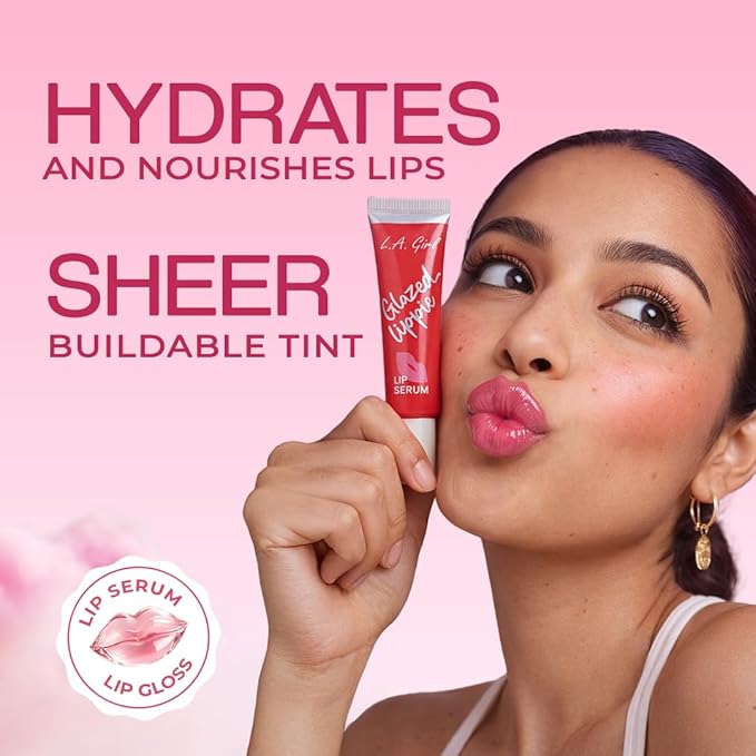 L.A. Girl Glazed Lippie Lip Serum, Kissable GLG953