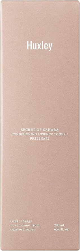 Huxley Secret of Sahara Conditioning Essence Toner: Free Shape, Korean High Moisture Hydrating Skin Prep, Dry Skin Care, Cactus and Ceramide NP 200ml / 6.76 fl. oz.