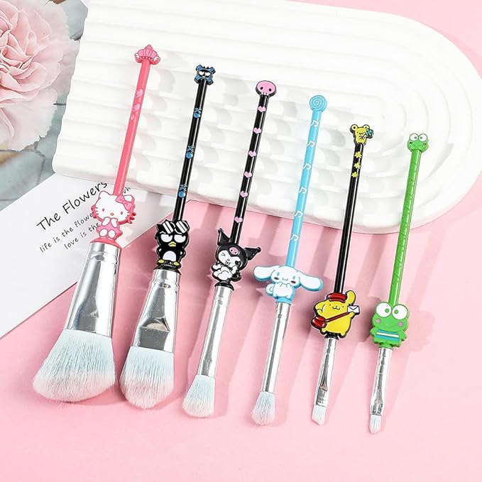 Pink Cat Makeup Brush Set, Gentle Makeup Brushes for Girls and Women, Good Gifts for Kids
