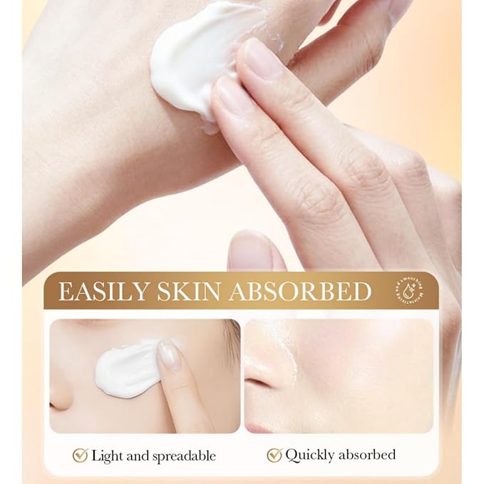 Collagen Tone-Up Cream, Anti-Aging Lazy BB Cream Tinted Moisturizer, Concealer, Makeup Base & Foundation for Women & Girls, Full-Coverage Hide Pores Hydrating No-Makeup Finish