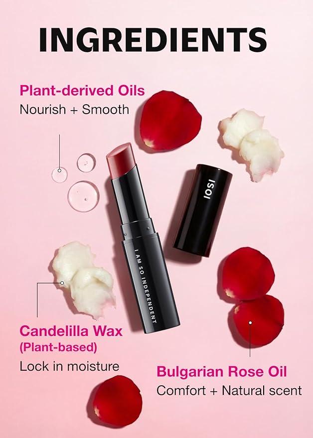 ISOI Bulgarian Rose Lip Treatment Balm (Sunset Orange) – Hydrating & Tinted Lip Balm for Dry Lips, Korean Skincare (0.18 oz, 5g)