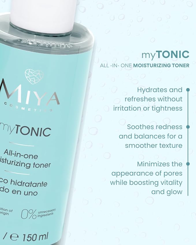 MIYA Cosmetics myTONIC All-in-One Hydrating Toner – Moisturizing Facial Toner for Smooth, Refreshed Skin – 6.8 oz