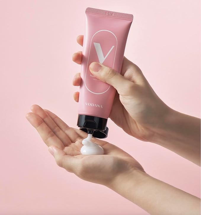 Vodana Heat Balance Velvetshine Hair Essence - Korean Beauty Heat Protection Cuticle Care - Non Sticky Fast Absorbing Cream Formula - 5 Ceramides Jojoba Collagen - 3.38 fl.oz