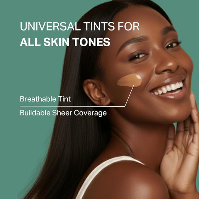 Y’OUR Tinted Moisturizer: Hydrating & Anti-Aging SPF 30 with Dewy Finish; Sheer Buildable Coverage; Oil-Free for Dry, Oily & Combo Skin; 1.35 fl. oz, Made in USA (Deep)