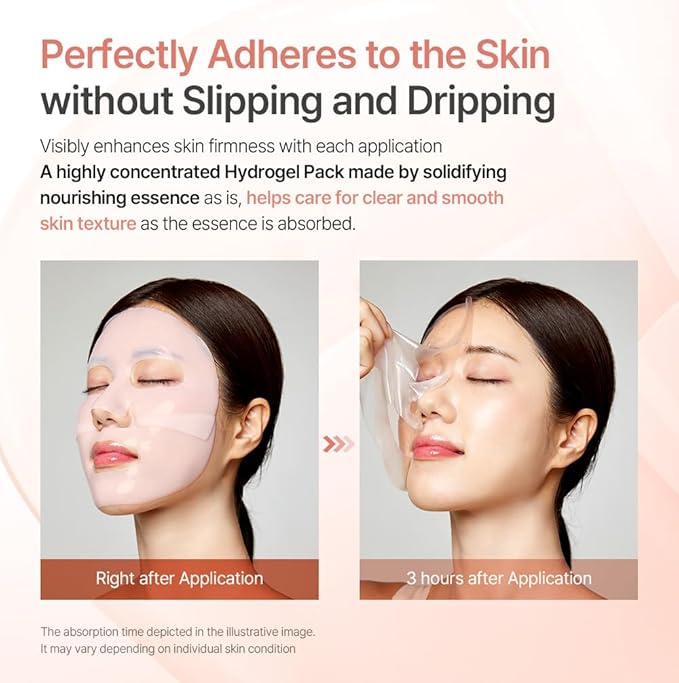 mixsoon PDRN Collagen Hydrogel Face Mask - Deeply Hydrating & Firming, Elasticity, Collagen Peptide Skin Treatment Mask 35g x5ea Korean Glass Skin Care for All Skin Types